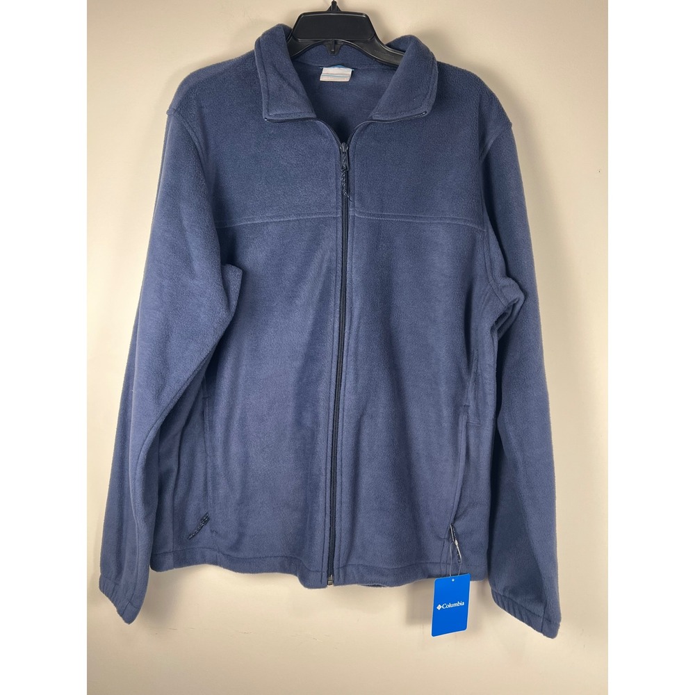 Columbia Mens Steens Mountain Full‎ Zip 2.0 Fleece Jacket Blue Sz LG